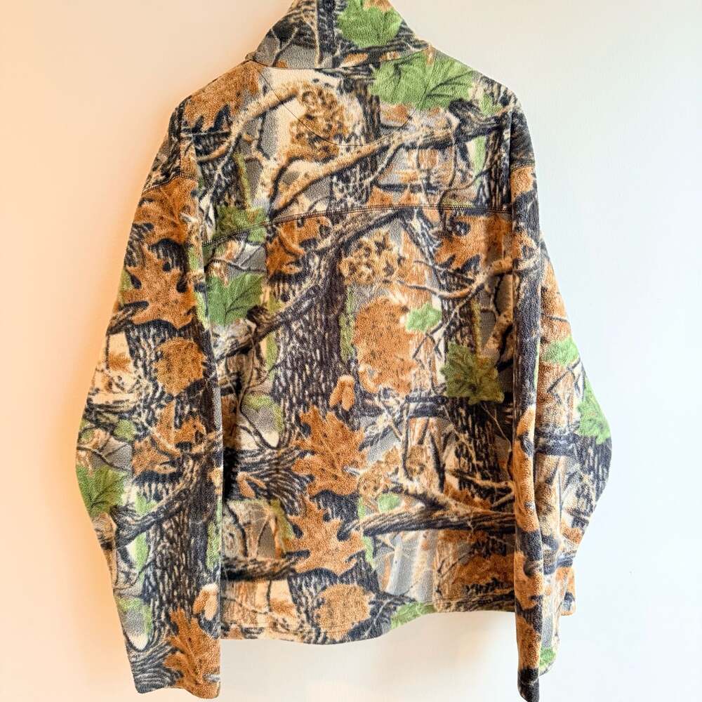 Cabela's Men's Size XL High Pile Fleece Full Zip Camo Hunting Jacket - Picture 4 of 8